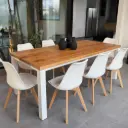 Mesa Paraíso + Sillas Tulip blancas