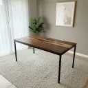 Mesa Denver Guayubira hierro y madera