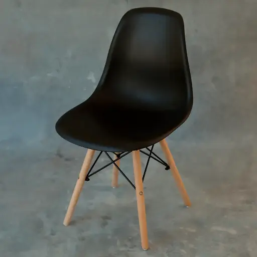 Silla Eames negra
